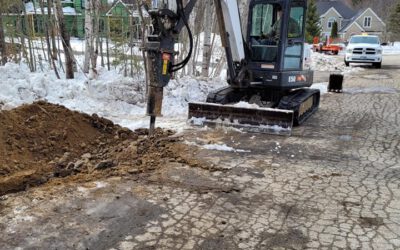 Excavation & Installation of 3″ Conduit, Gilford NH