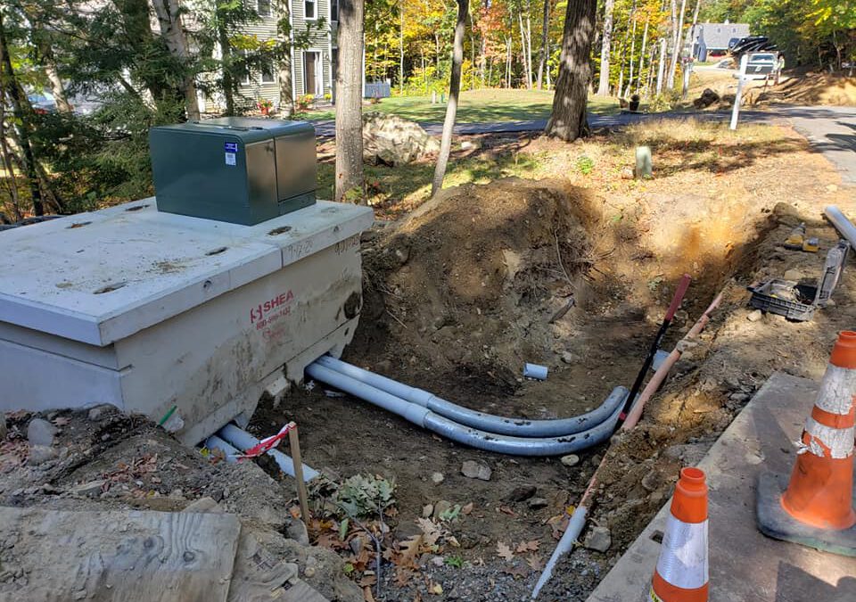 Excavation and Installation of 80 Conduit, Gilford NH